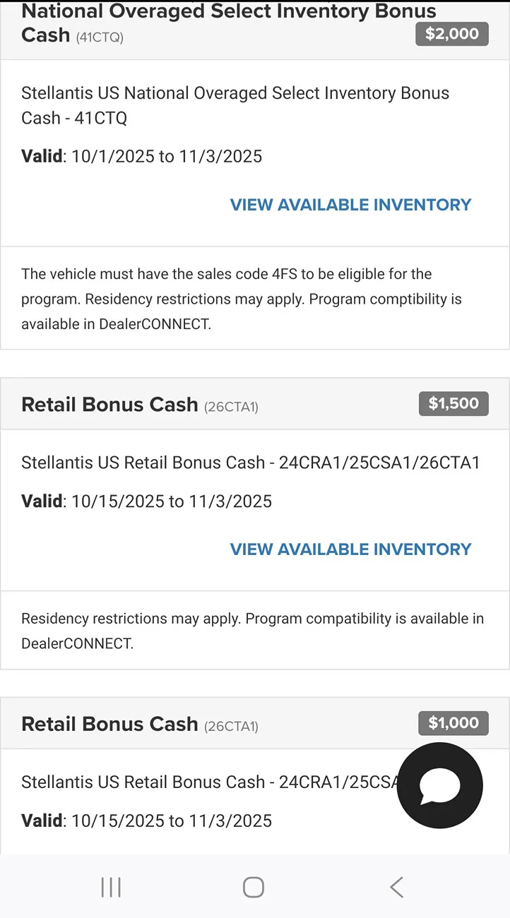 Jeep Wrangler JL 2026 incentives? Screenshot_20251017_162958_Firefox