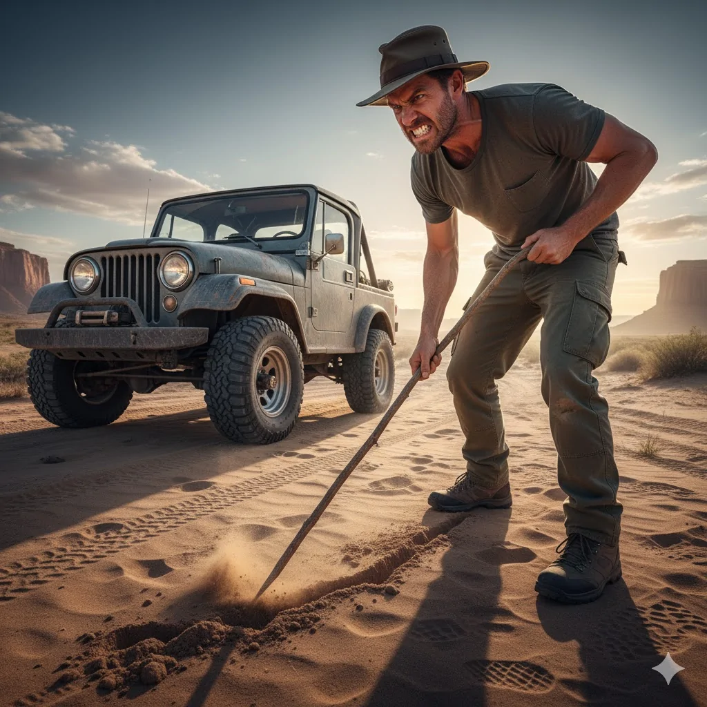 Jeep Wrangler JL Interior Opening Gas Cap Cover line in sand j