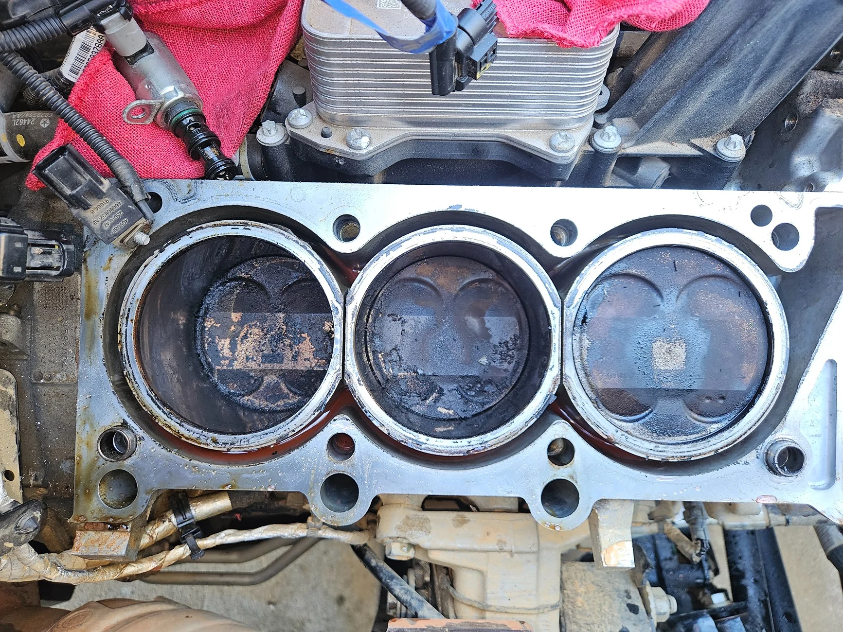 Jeep Wrangler JL head gasket swap after P0301 code 20251017_154038
