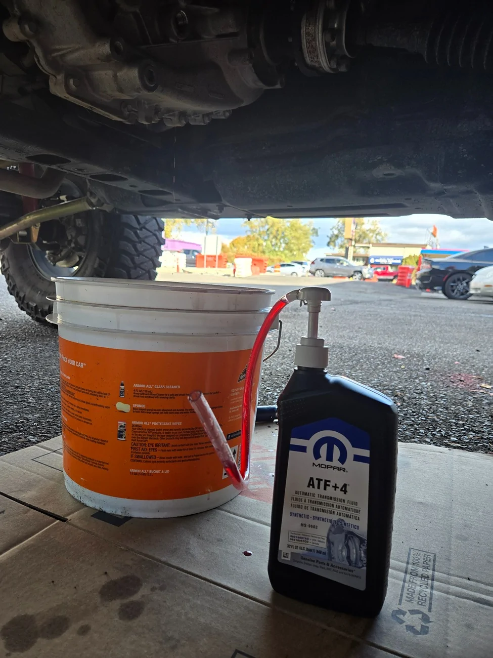 Jeep Wrangler JL Preparing for transfer case fluid change 20251019_151754
