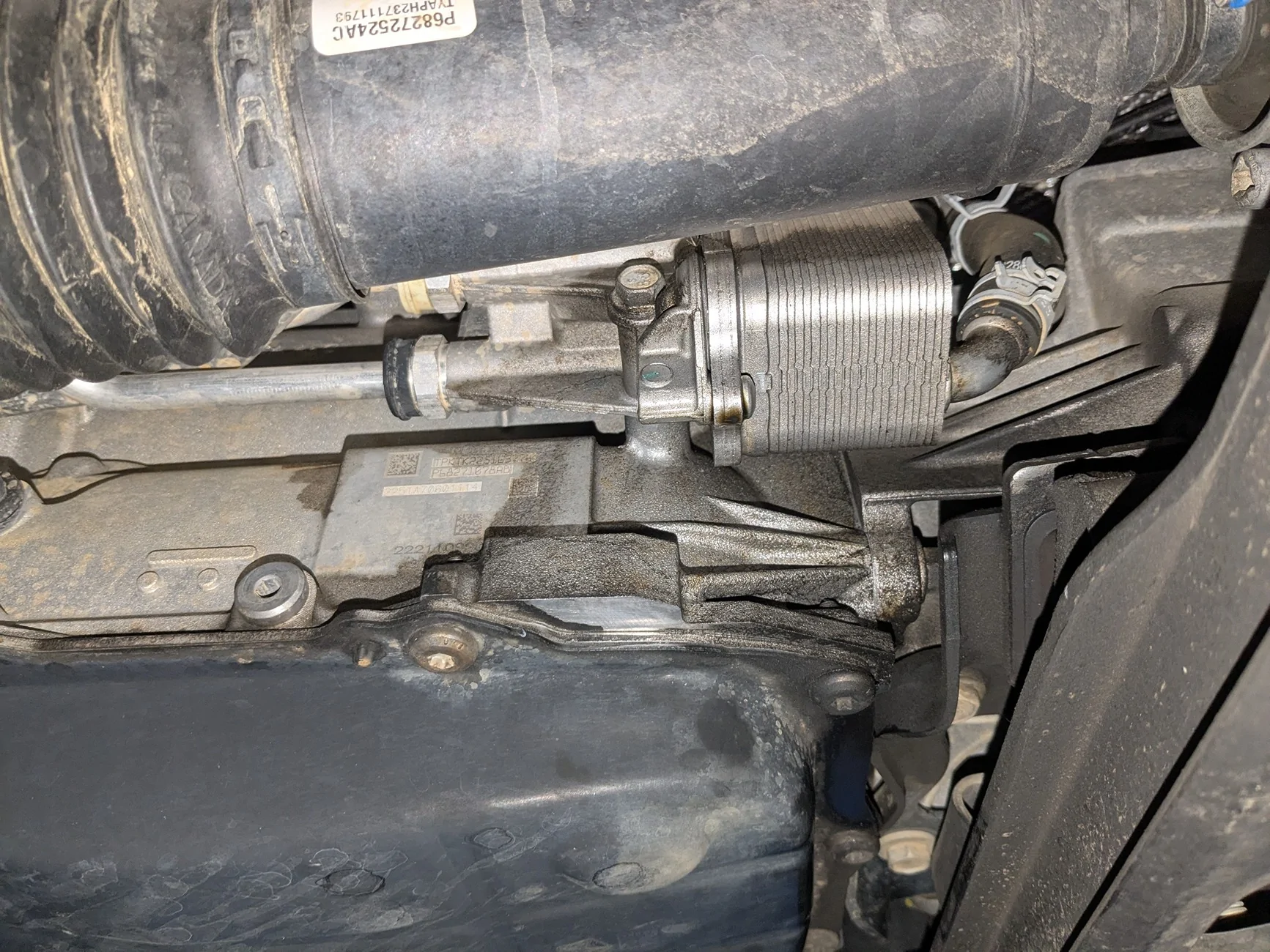 Jeep Wrangler JL Transmission Heater Fluid Leak PXL_20251024_230511748