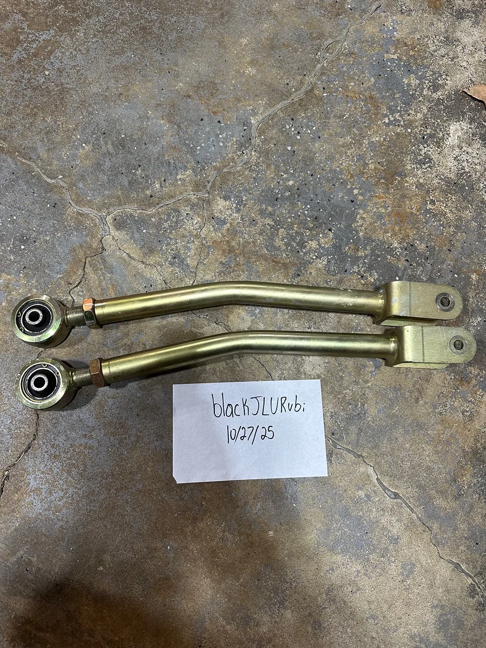 Jeep Wrangler JL Metal cloak front upper controls arms IMG_1748