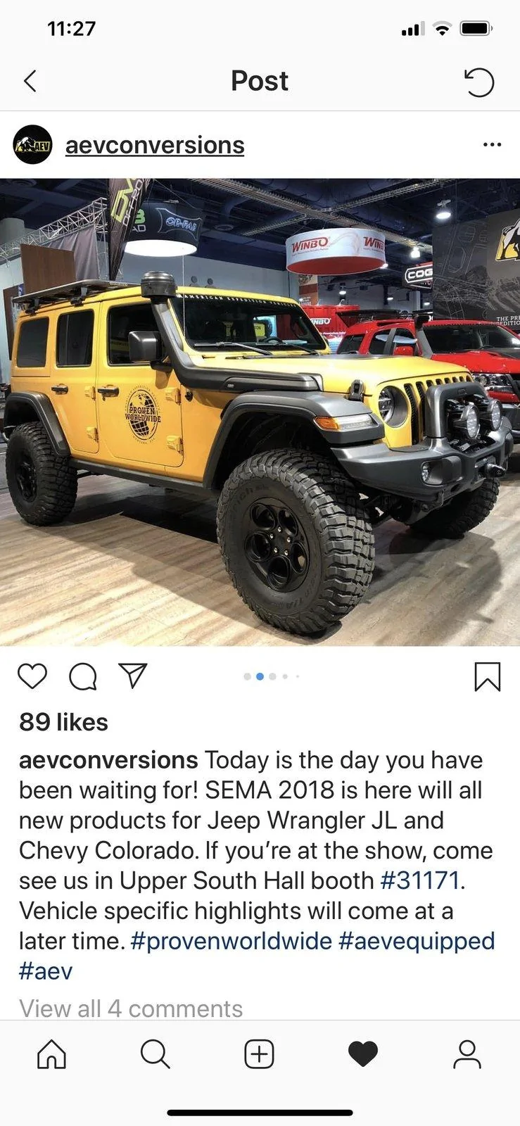 Jeep Wrangler JL SEMA photo thread. 9516FB6E-2679-416F-BFD9-E4ADFAC897C3