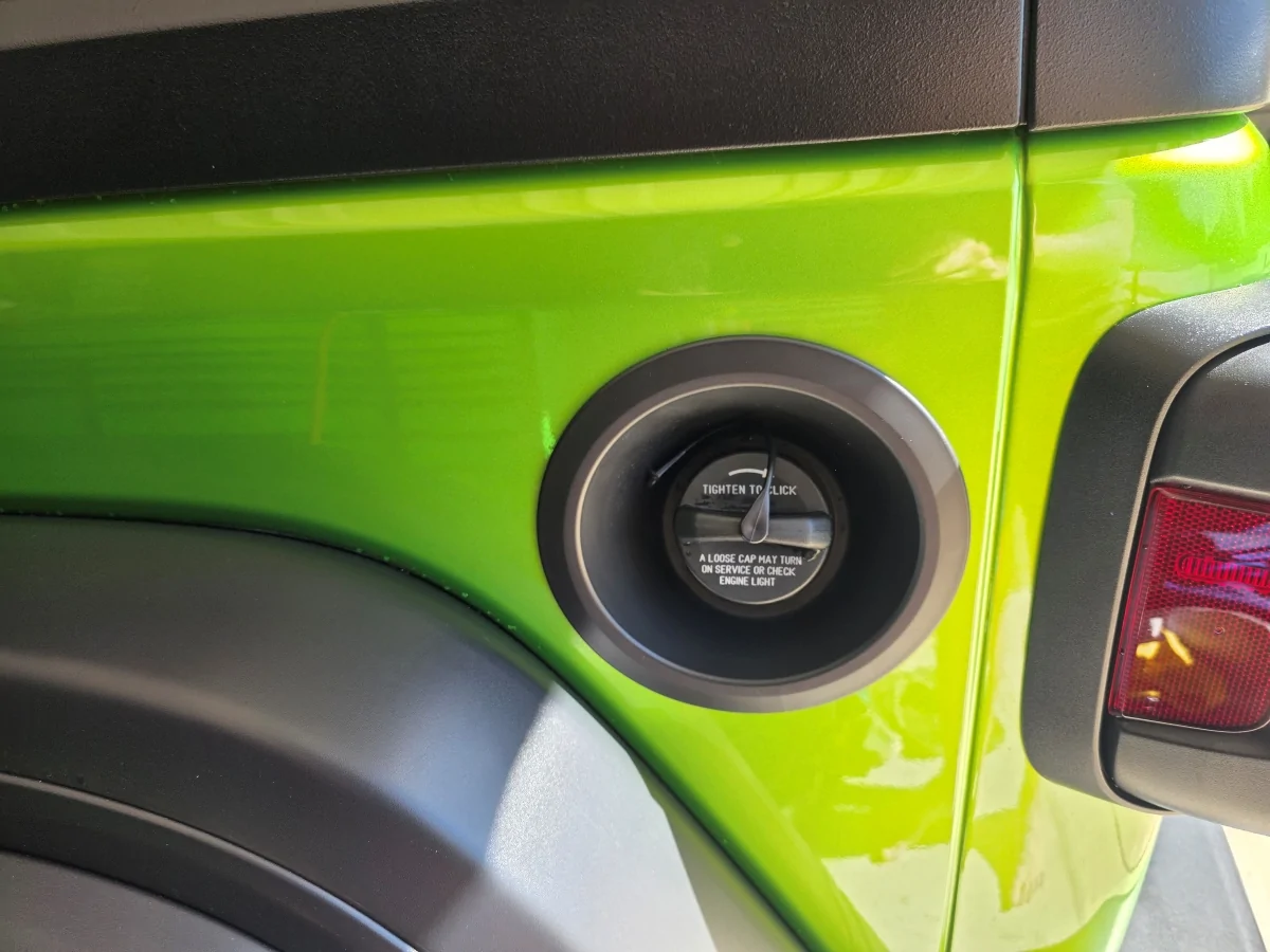 Jeep Wrangler JL MOPAR Fuel Door install write up on 2025 JLU Step 01
