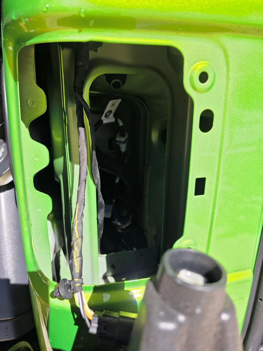 Jeep Wrangler JL MOPAR Fuel Door install write up on 2025 JLU Step 04