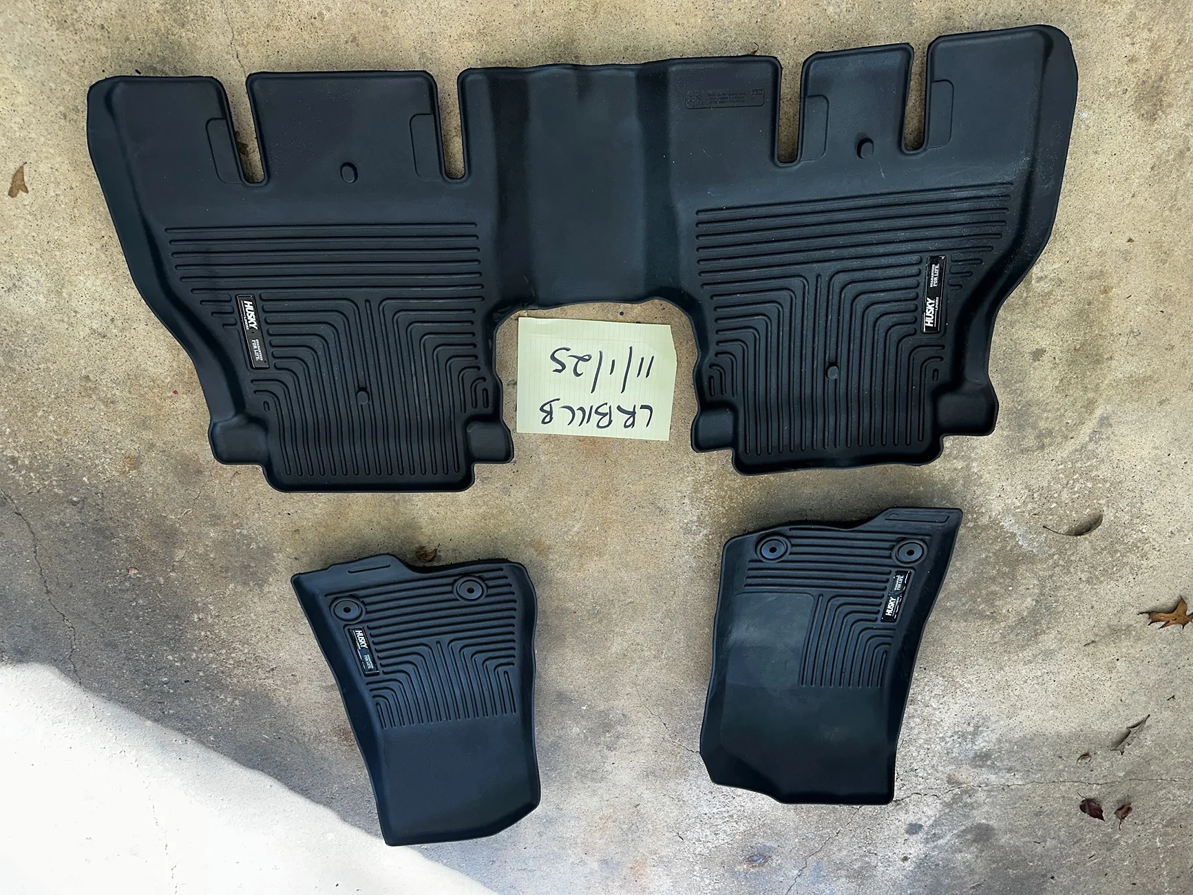 Jeep Wrangler JL JLU- husky floor liner set - black IMG_7615