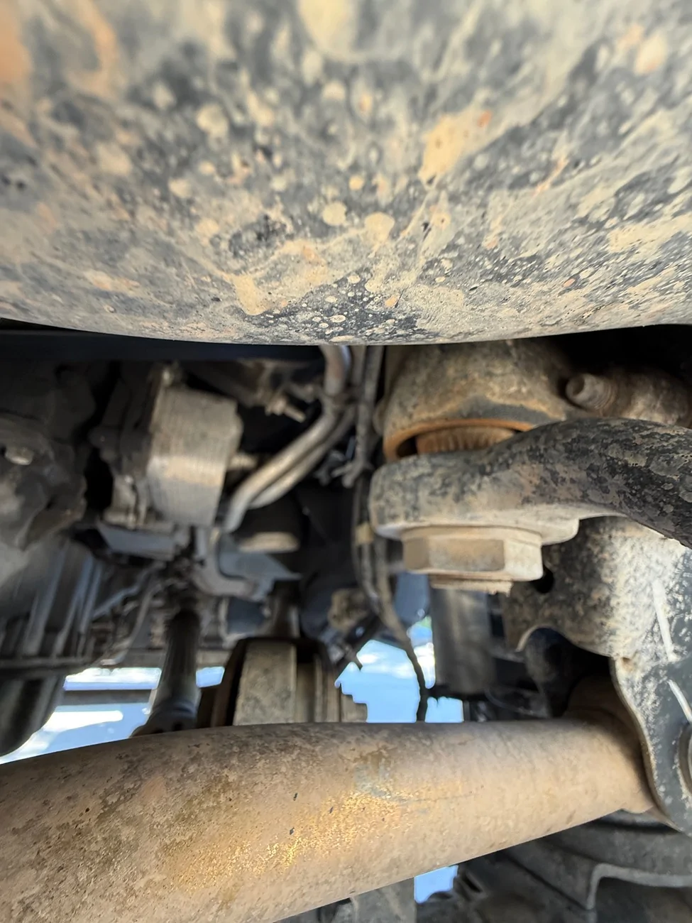 Jeep Wrangler JL Gap from gearbox to pitman arm IMG_2400