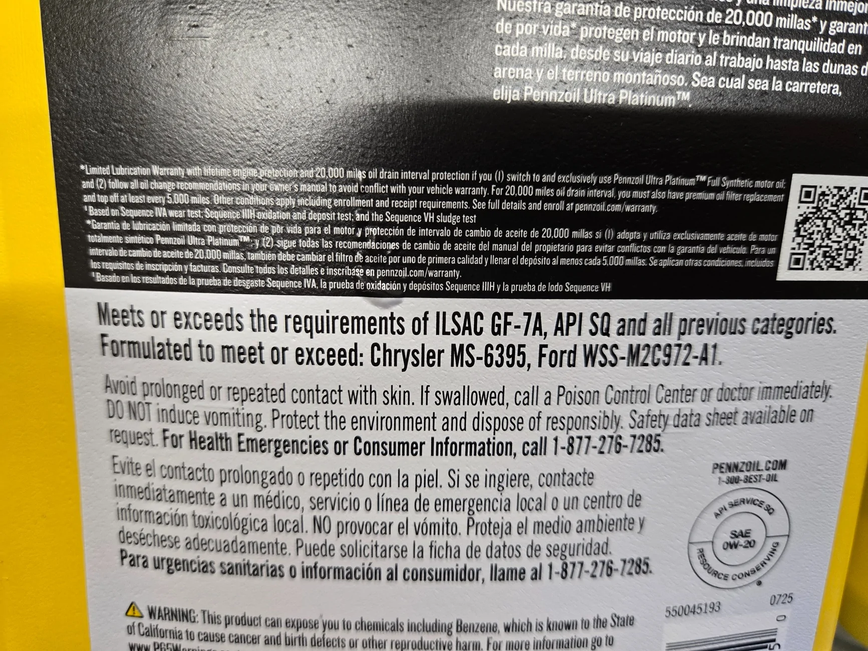 Jeep Wrangler JL Valvoline Restore and protect? 20251107_094332