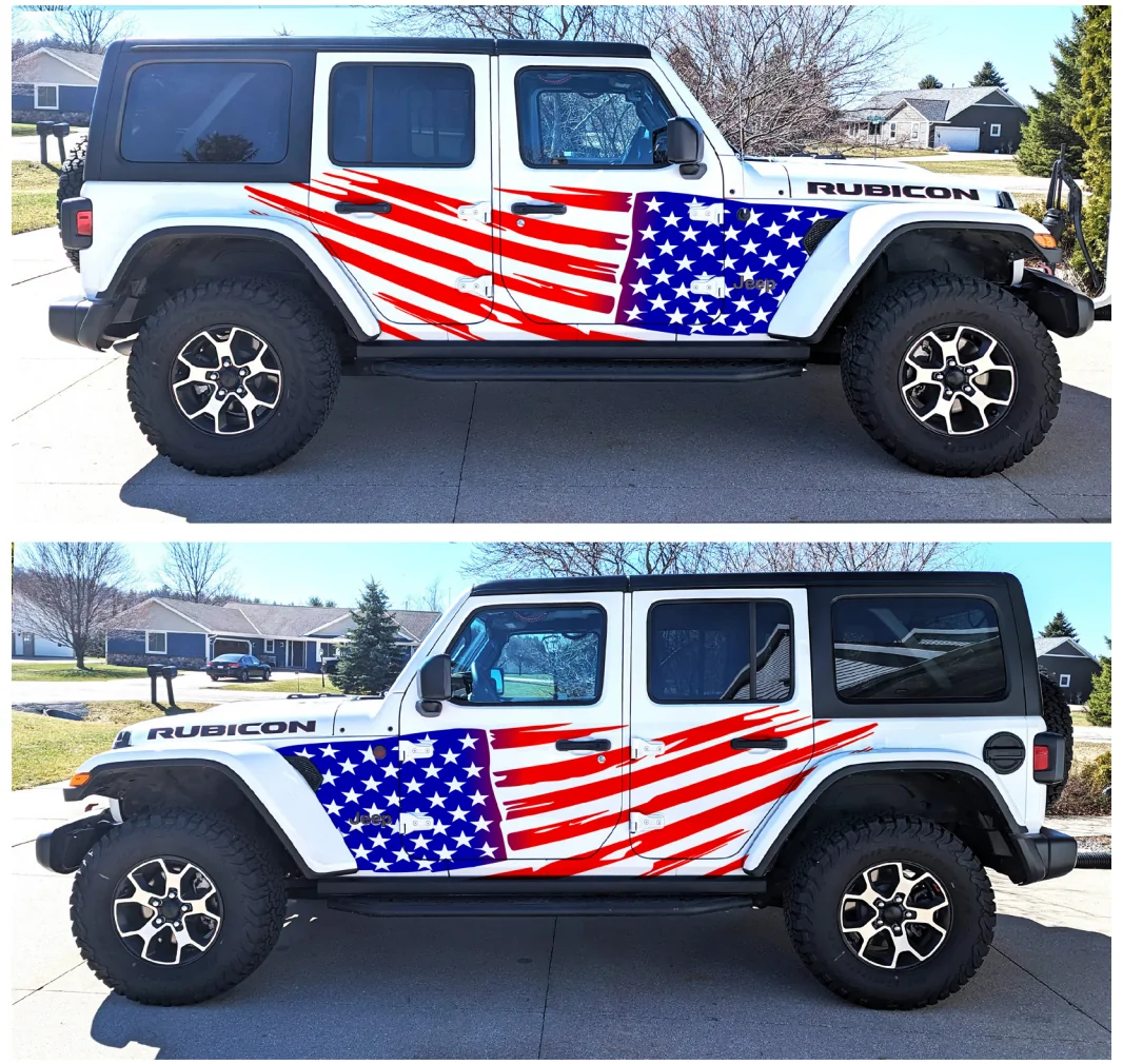 Jeep Wrangler JL Does anyone here have or have seen a partial vinyl wrap? Flag-wrap-edited