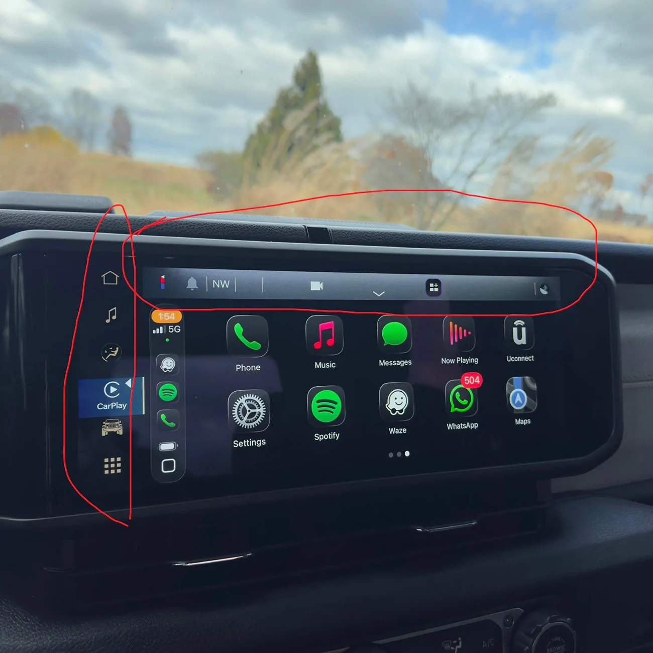 Jeep Wrangler JL 12.3 inch Carplay Shrunk! IMG_4529