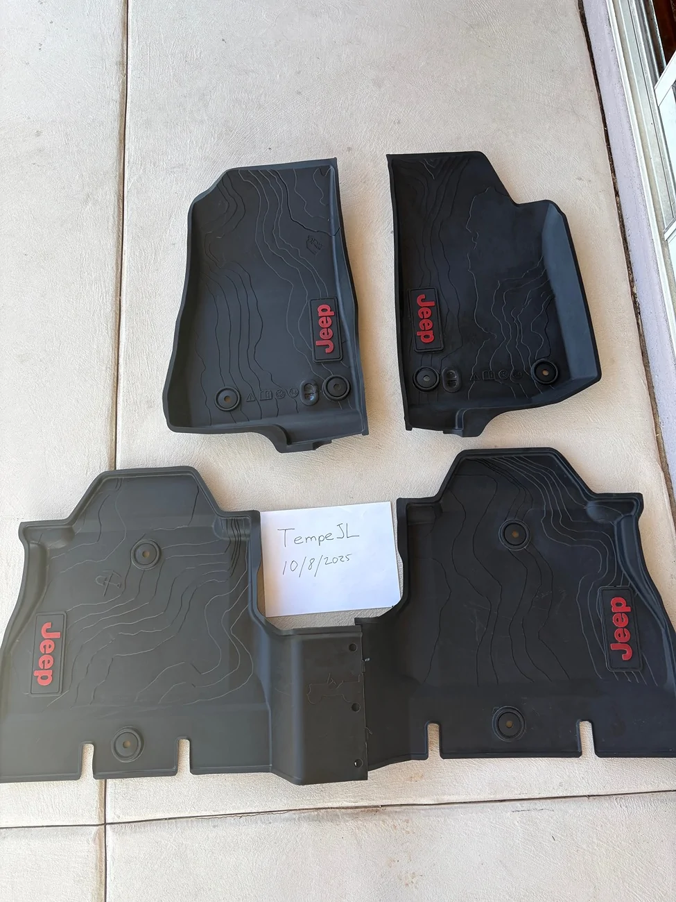 Jeep Wrangler JL Mopar All-Weather Front & Rear Floor Liner Set $80 IMG_0204