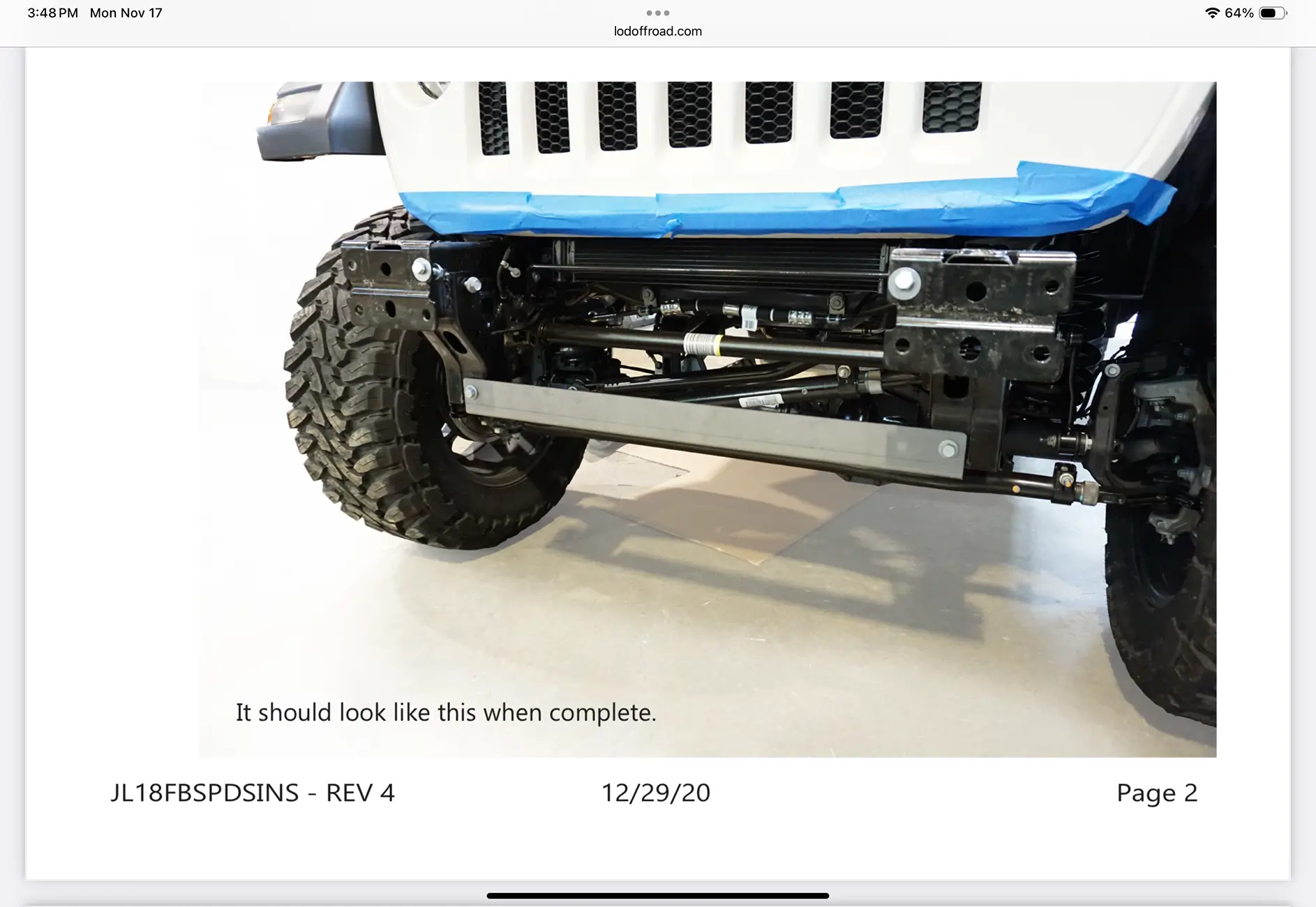 Jeep Wrangler JL New Bumper: LOD Destroyer stubby IMG_0022