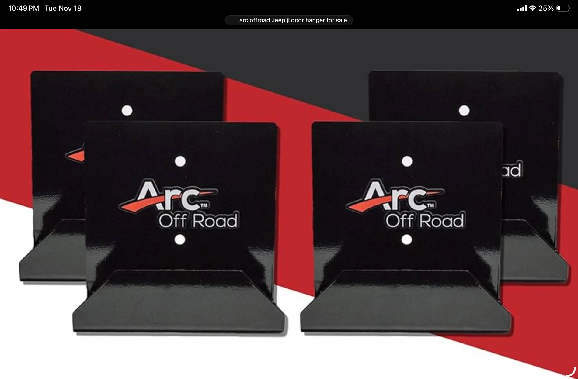Jeep Wrangler JL ARC Door Hangers IMG_5046