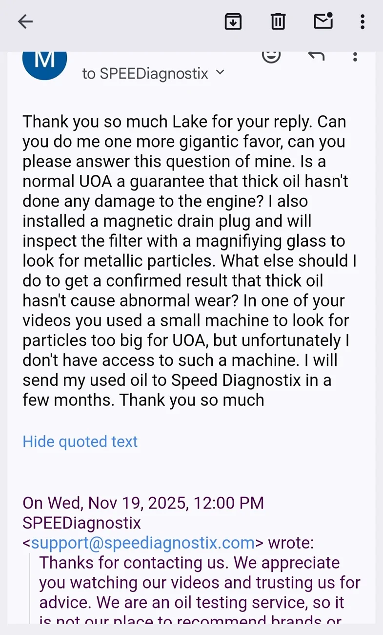 Jeep Wrangler JL Ditch the 0w-20 before its too late. Screenshot_20251119_175547_Gmail