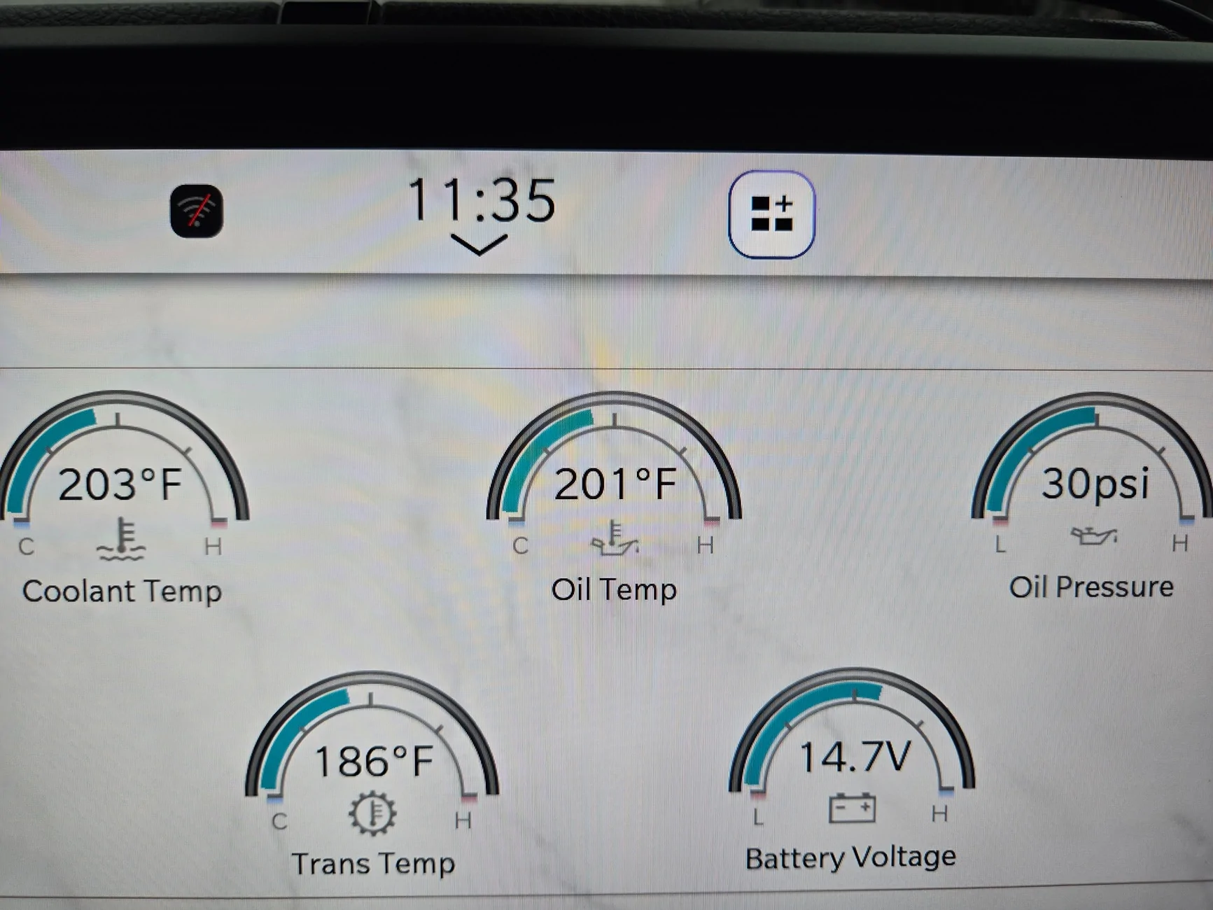 Jeep Wrangler JL What temperature is considered operating temperature? 20251123_103532