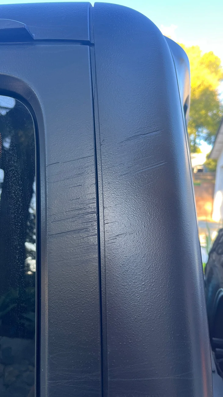 Jeep Wrangler JL Scratched Hard Top IMG_0723