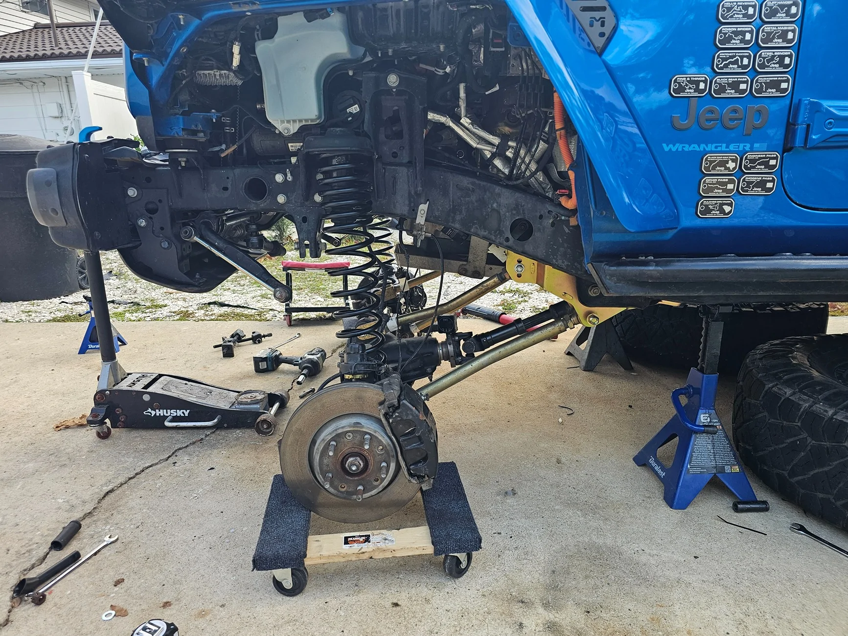 Jeep Wrangler JL Hows my caster? 20251129_162006
