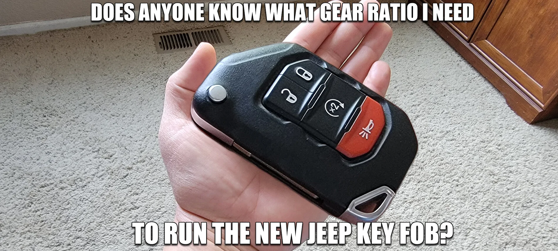 Jeep Wrangler JL FOB SIZE----Too big KeyFobGearRatio