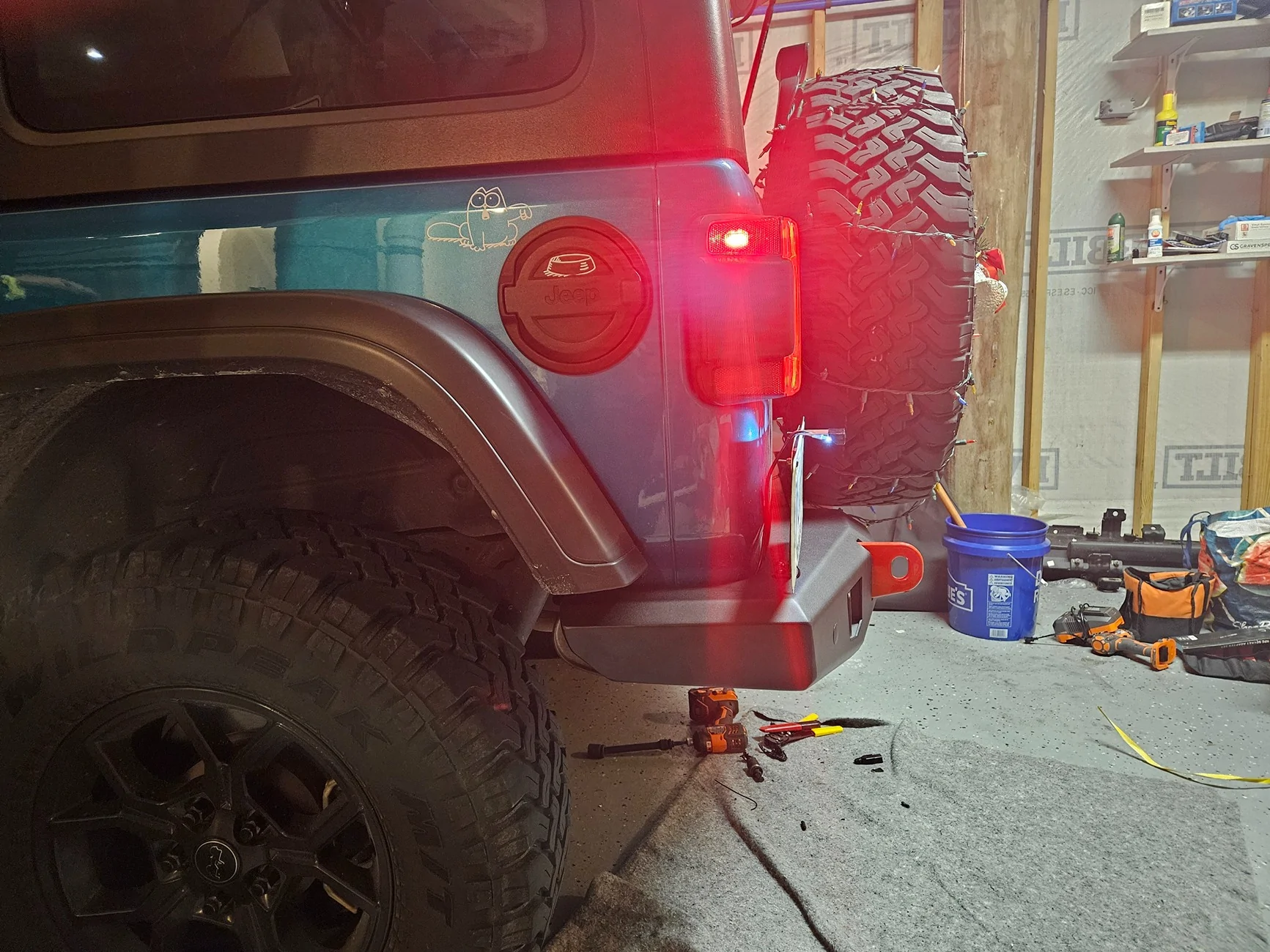 Jeep Wrangler JL Ironman 4x4 Rear Bumper installed 20251207_171341