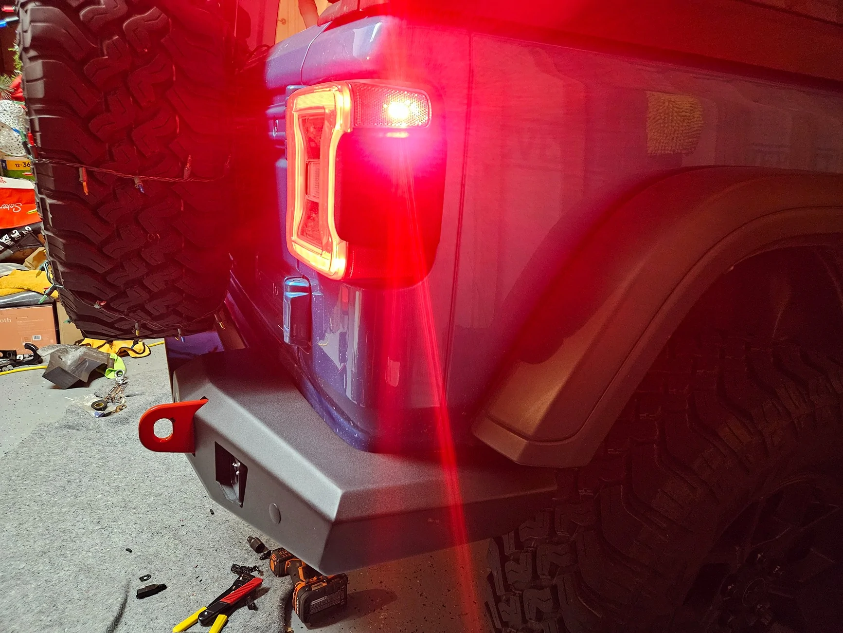 Jeep Wrangler JL Ironman 4x4 Rear Bumper installed 20251207_171354