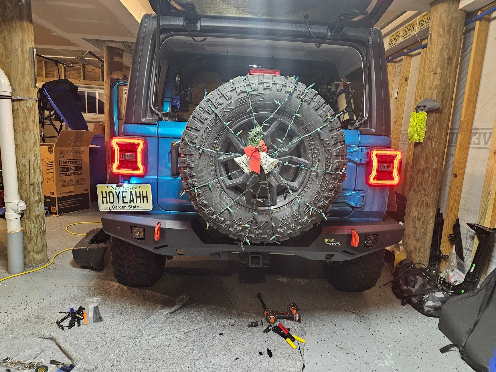 Jeep Wrangler JL Ironman 4x4 Rear Bumper installed 20251207_171331