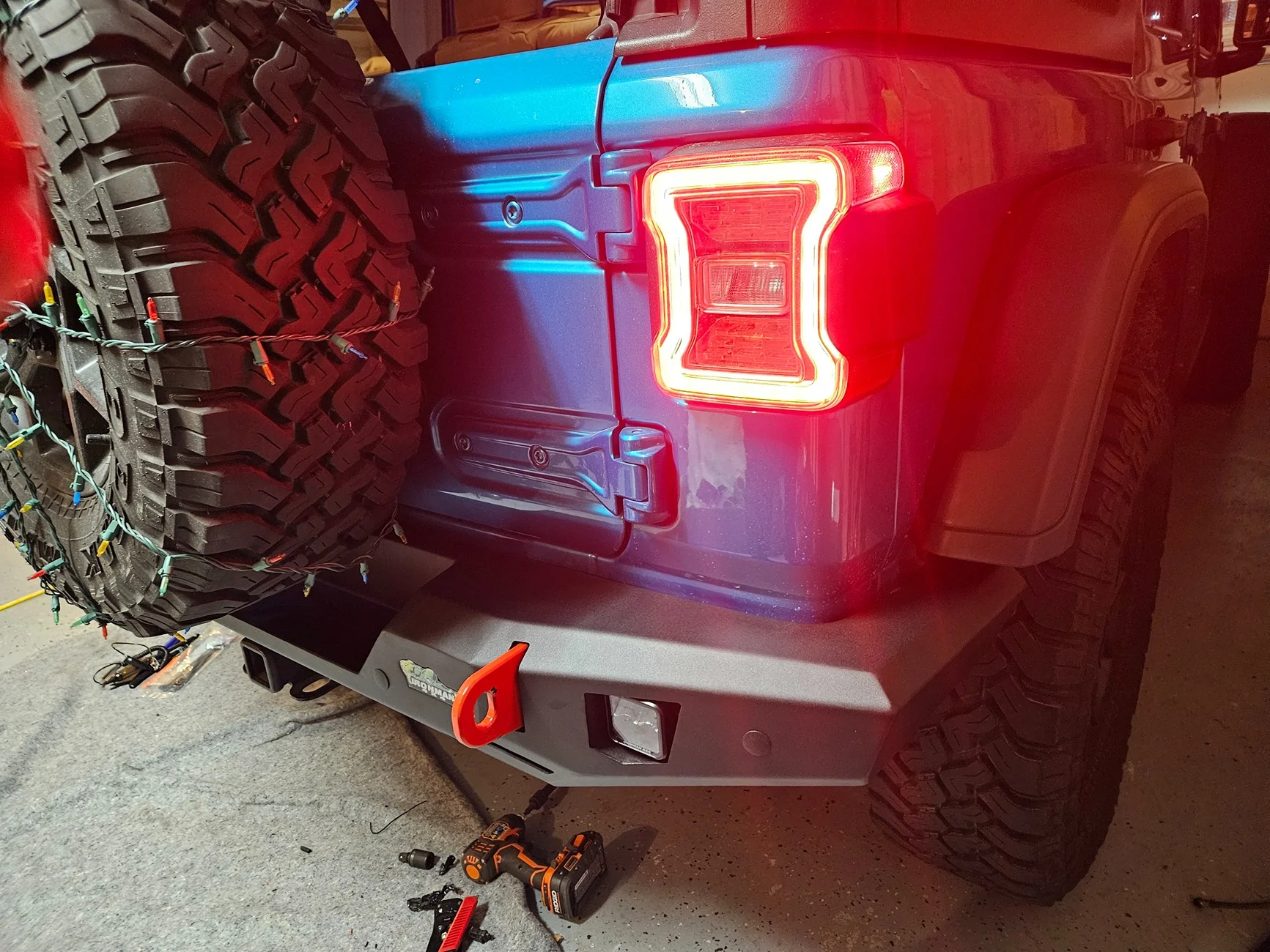 Jeep Wrangler JL Ironman 4x4 Rear Bumper installed 20251207_171348