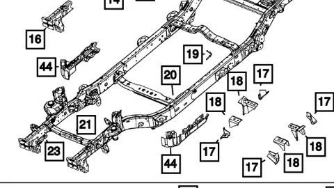 Jeep Wrangler JL Odd bracket attached to frame, what is it? 1