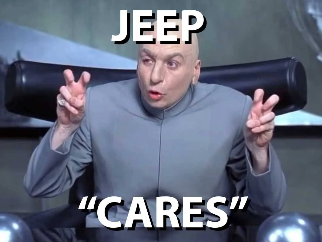 Jeep Wrangler JL Jeep Cares is a scam JeepCares