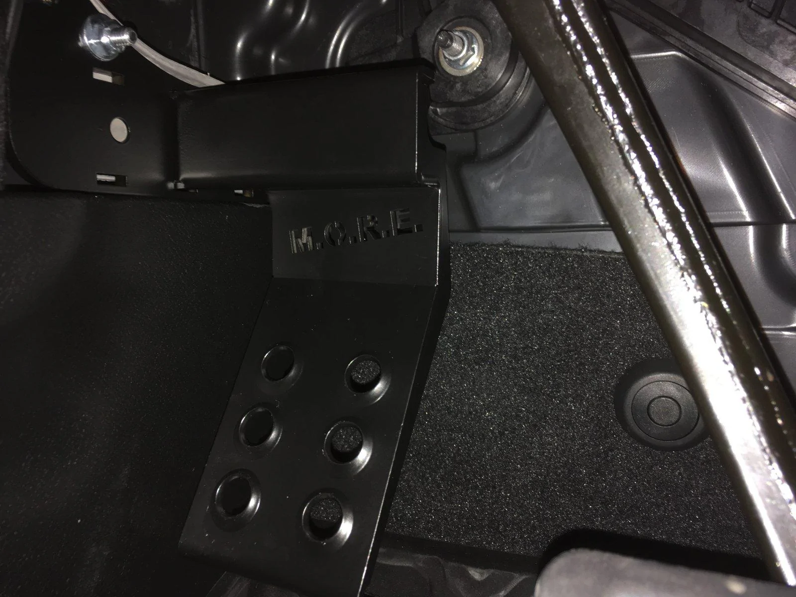 Jeep Wrangler JL M.O.R.E. Dead Pedal install tip DEADPEDAL