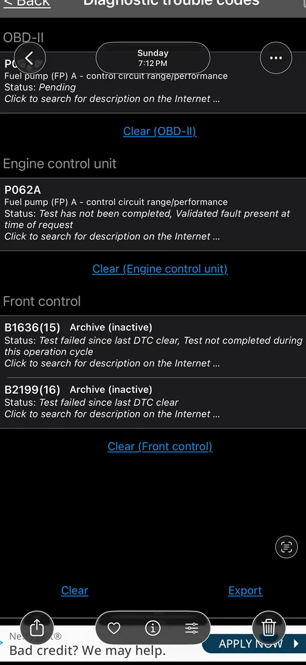 Jeep Wrangler JL Fuel pump and other codes IMG_4897