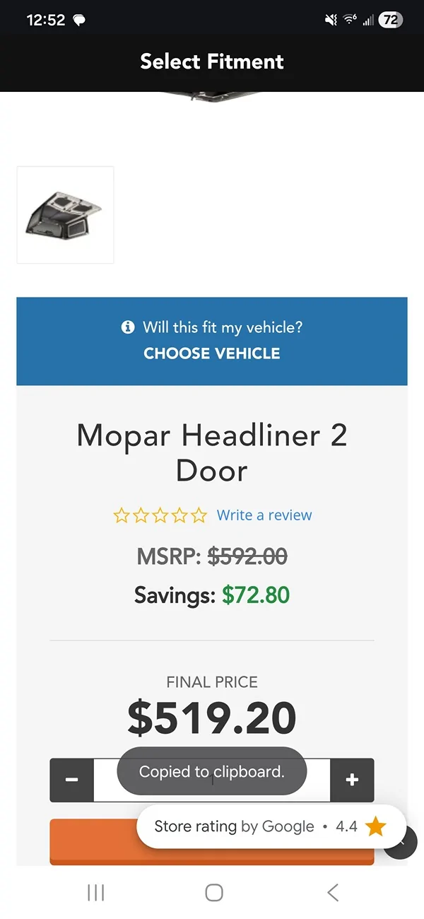 Jeep Wrangler JL Mopar Headliner 2 Door Screenshot_20251221_125247_Chrom