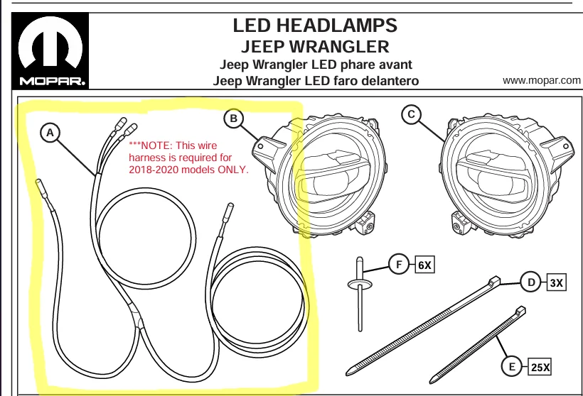 Jeep Wrangler JL Full OEM Halogen to Full OEM LED 1766513162963-63
