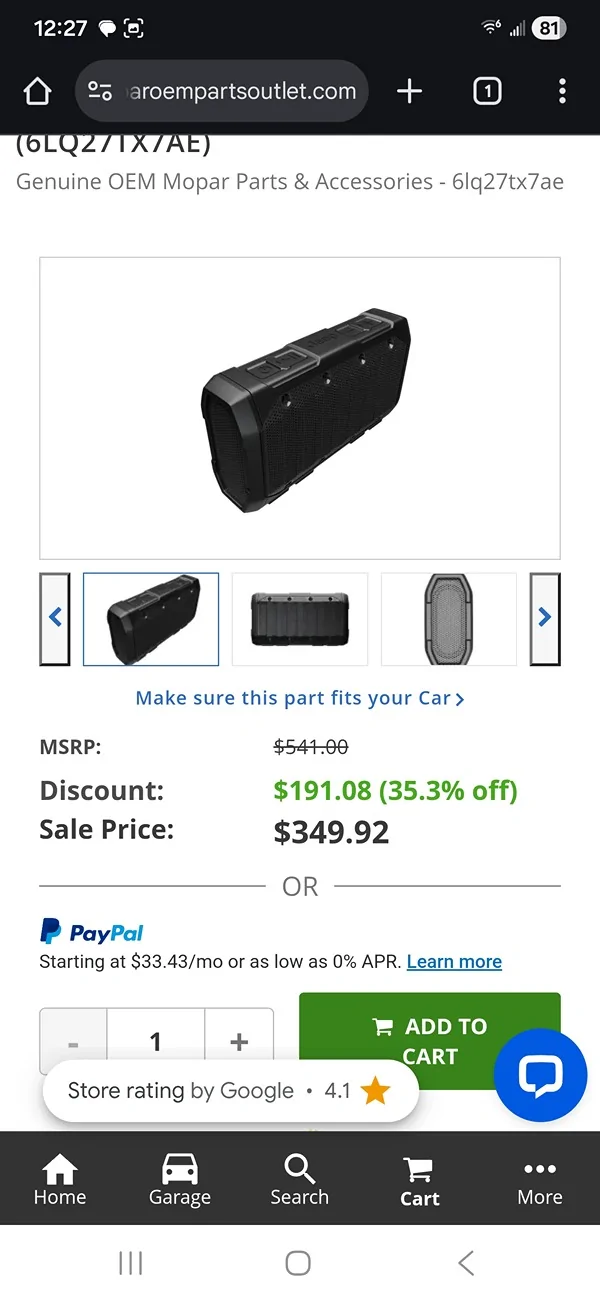 Jeep Wrangler JL Jeep gladiator oem mopar wireless speaker Screenshot_20251217_122740_Chrom