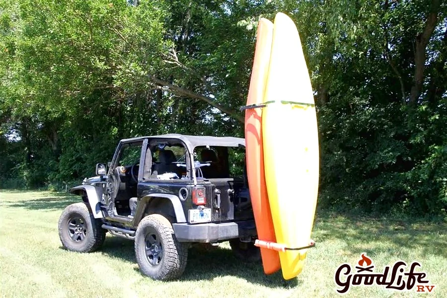 Jeep Wrangler JL Vertical hitch mount kayak/sup rack 1767297999600-fn