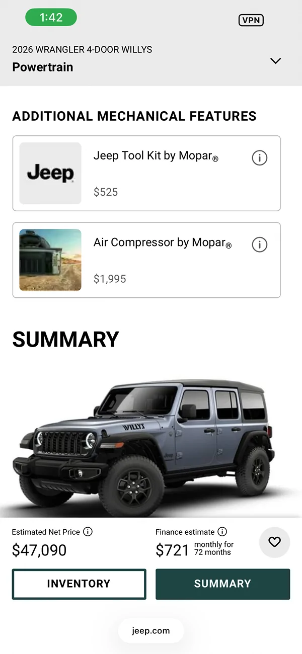 Jeep Wrangler JL Tailgate Onboard Air IMG_0335