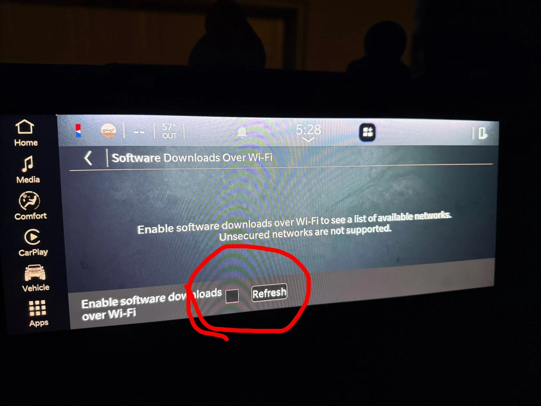 Jeep Wrangler JL UConnect/Carplay update audio drops out IMG_3771