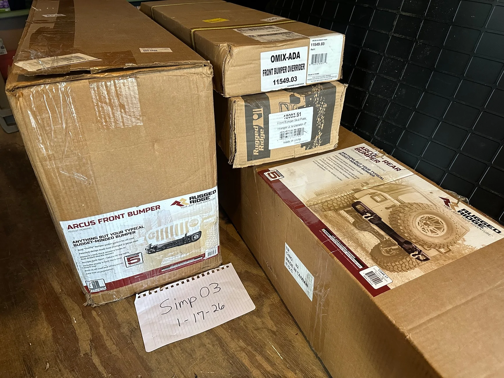 North Carolina - Arcus front & rear bumper, overrider, skid plate, tag ...