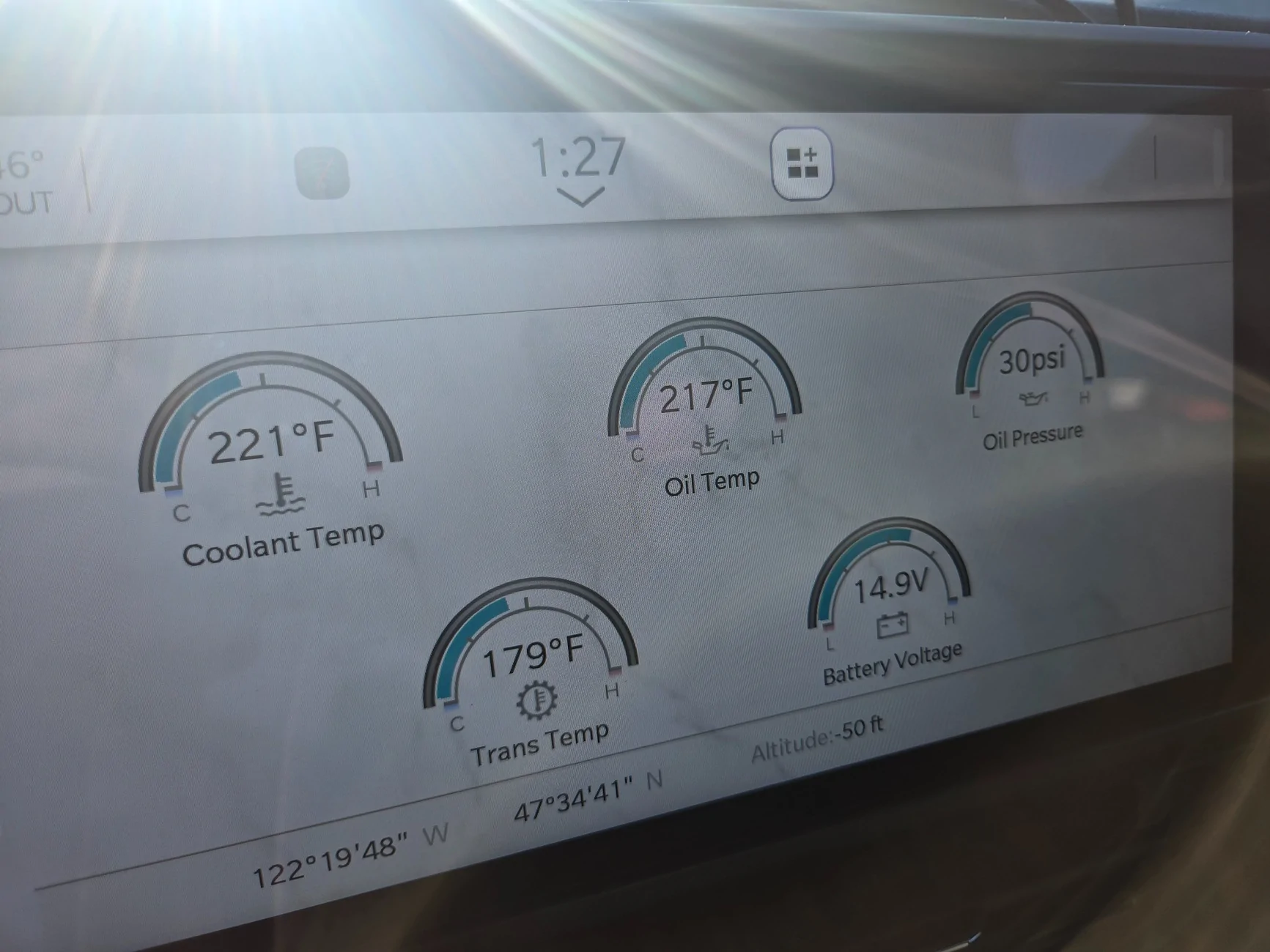 Jeep Wrangler JL What idling can do to Jeep temps 20260119_132711