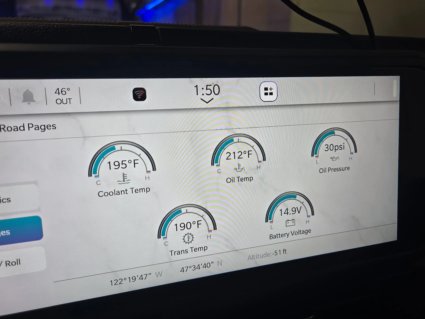 Jeep Wrangler JL What idling can do to Jeep temps 20260119_135006