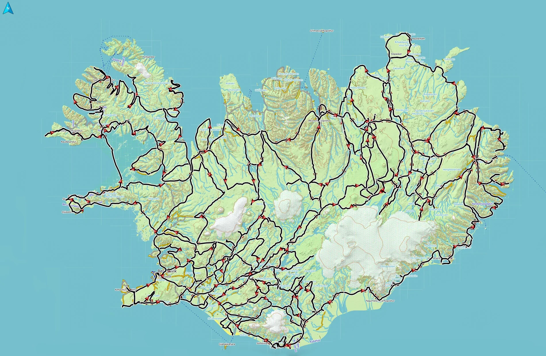 Jeep Wrangler JL Iceland in Winter With Hella JLU Island Tracks