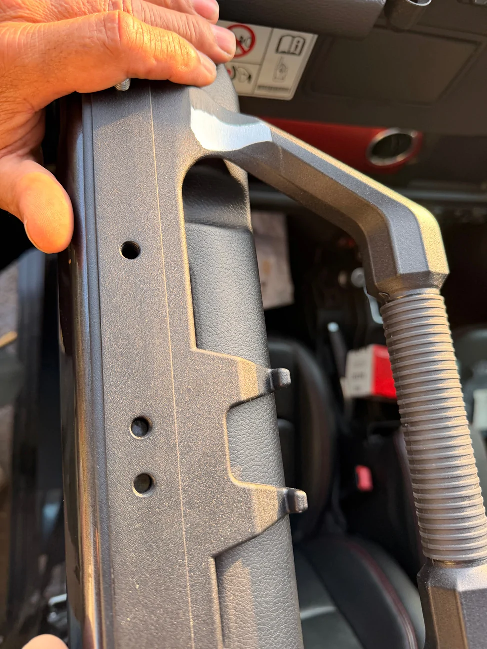 Jeep Wrangler JL Grab Handle Installed front IMG_2929