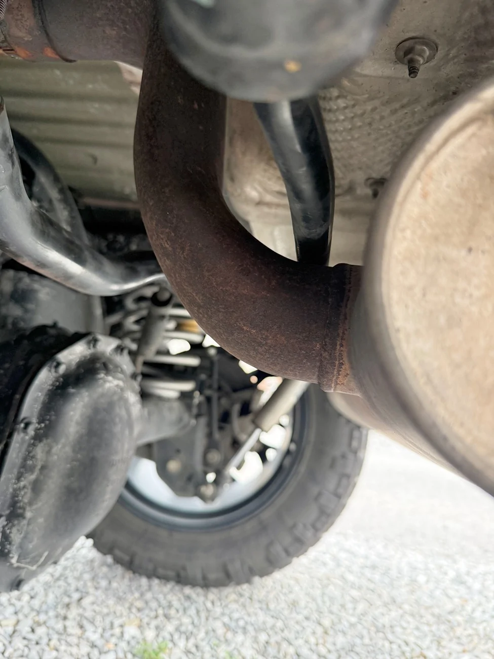 Jeep Wrangler JL Need Help with sway bar rubbing muffler IMG_3502
