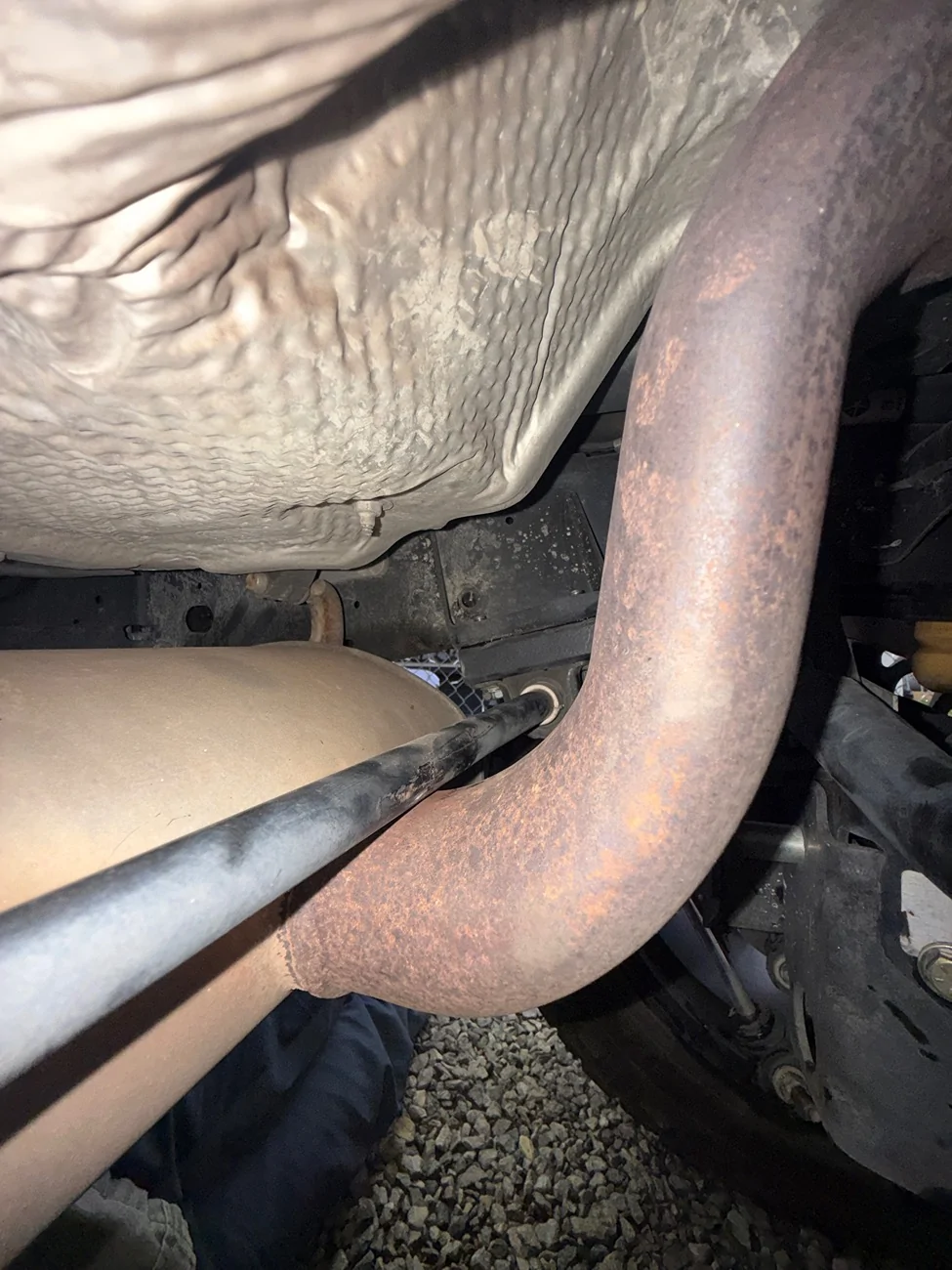 Jeep Wrangler JL Need Help with sway bar rubbing muffler IMG_3656