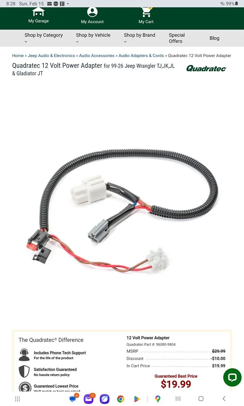 Jeep Wrangler JL Dash cam install Screenshot_20260215_202842_Chrom