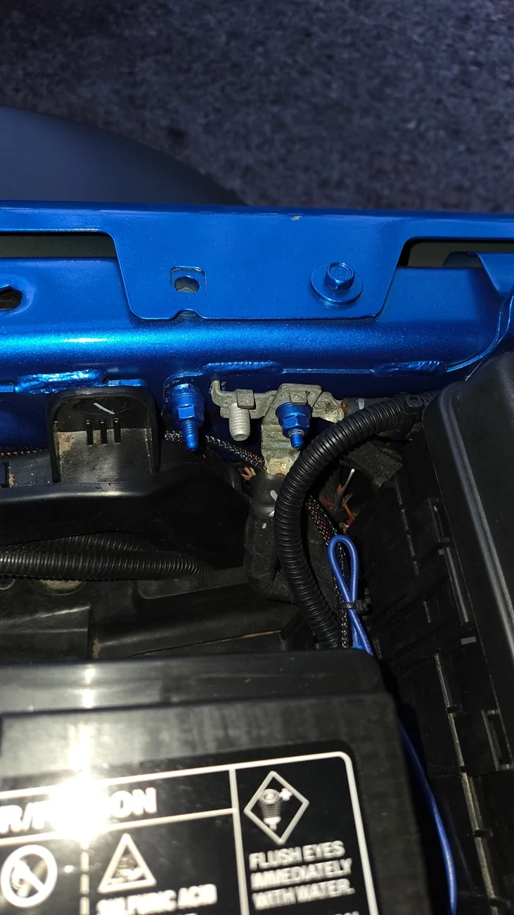Jeep Wrangler JL fender grounding stud on a 4xe - example 20260217_180030