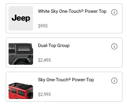 Jeep Wrangler JL Sky One Touch only available as Whitecap? 1771621976055-s2