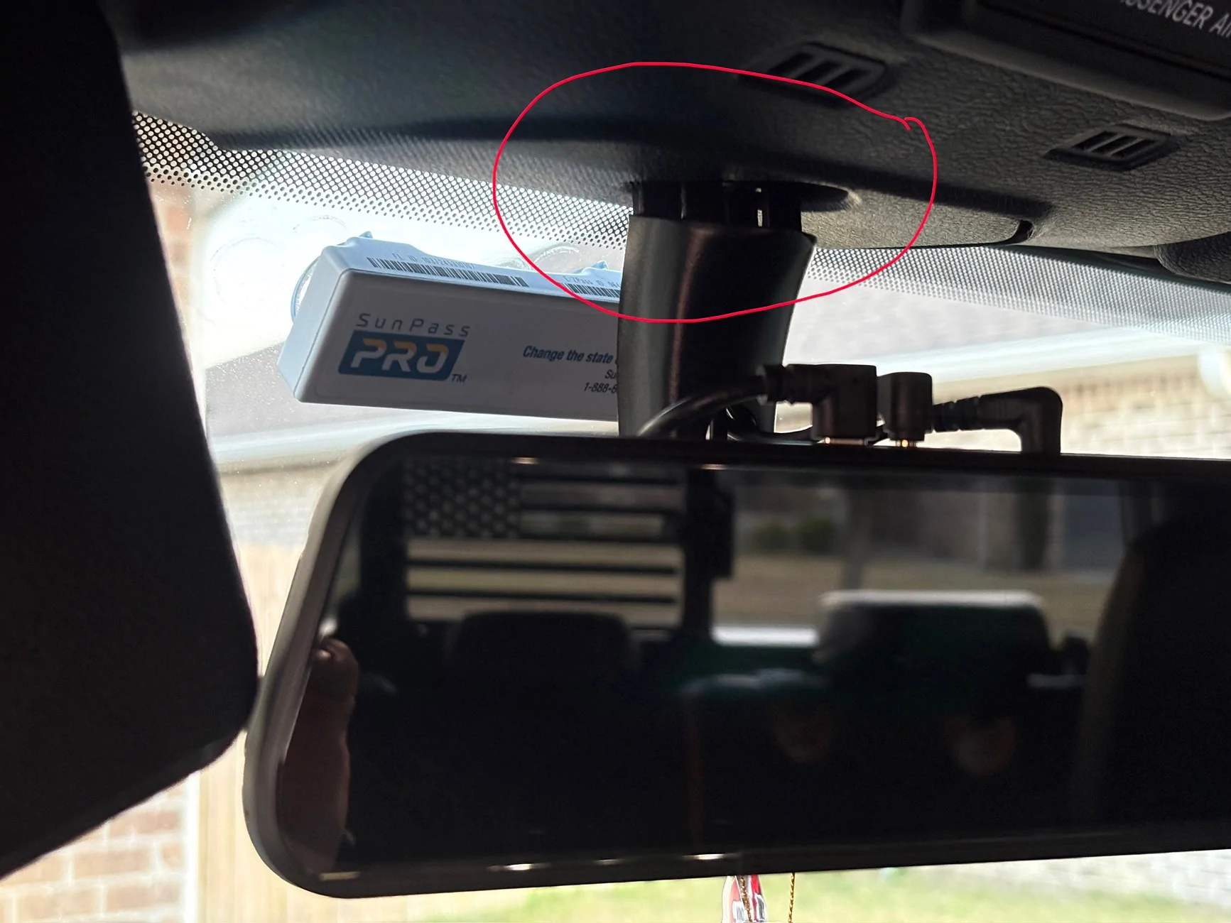 Jeep Wrangler JL Wolfbox G930 install, no visor issues IMG_3450