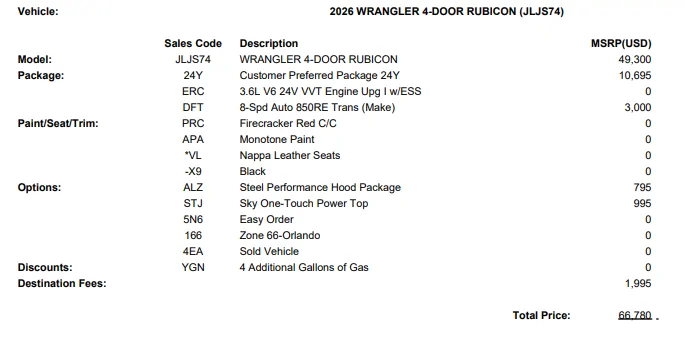 Jeep Wrangler JL Sky One Touch only available as Whitecap? 1771887429183-q5