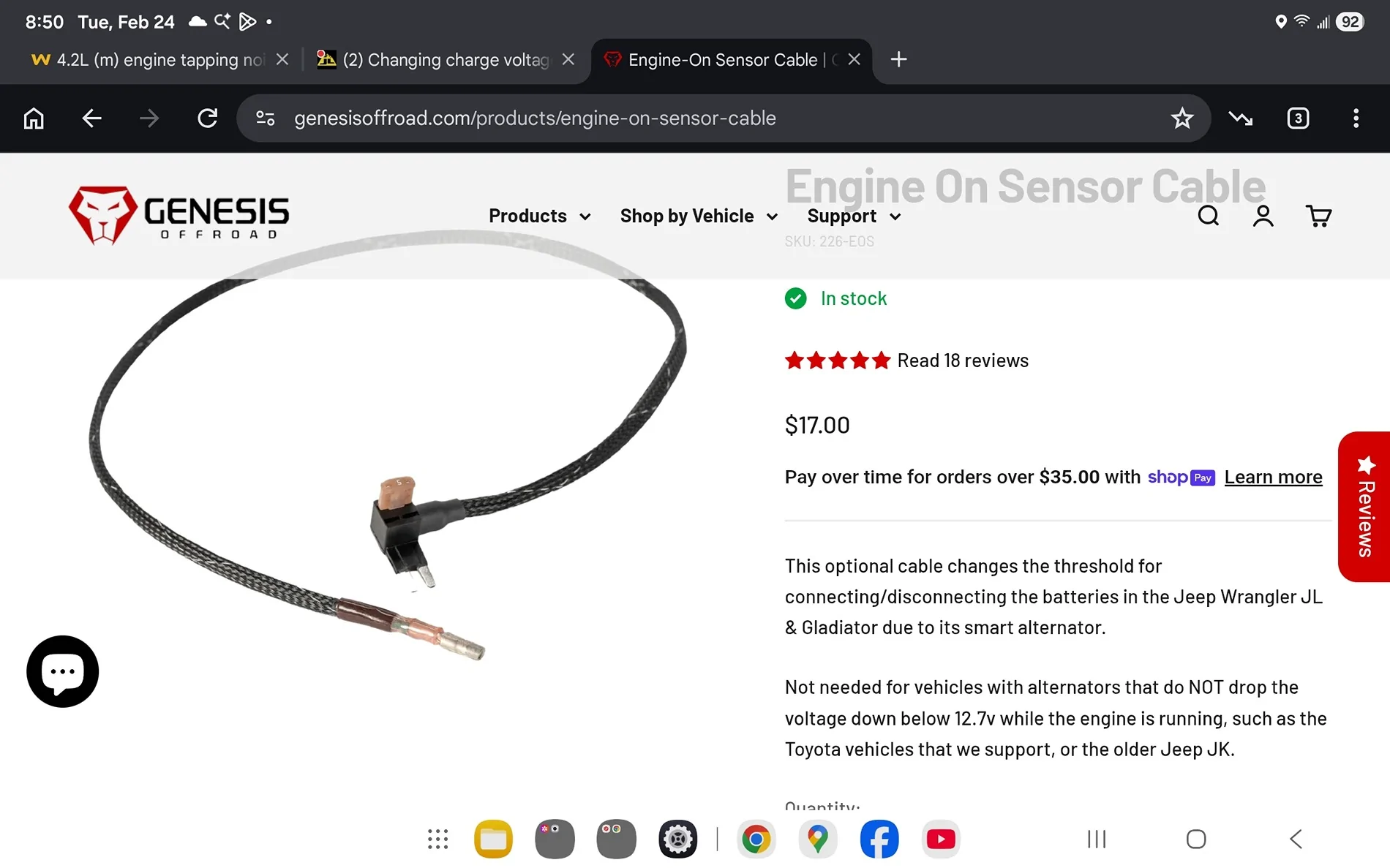 Jeep Wrangler JL Changing charge voltage for Odyssey battery? Screenshot_20260224_205039_Chrom