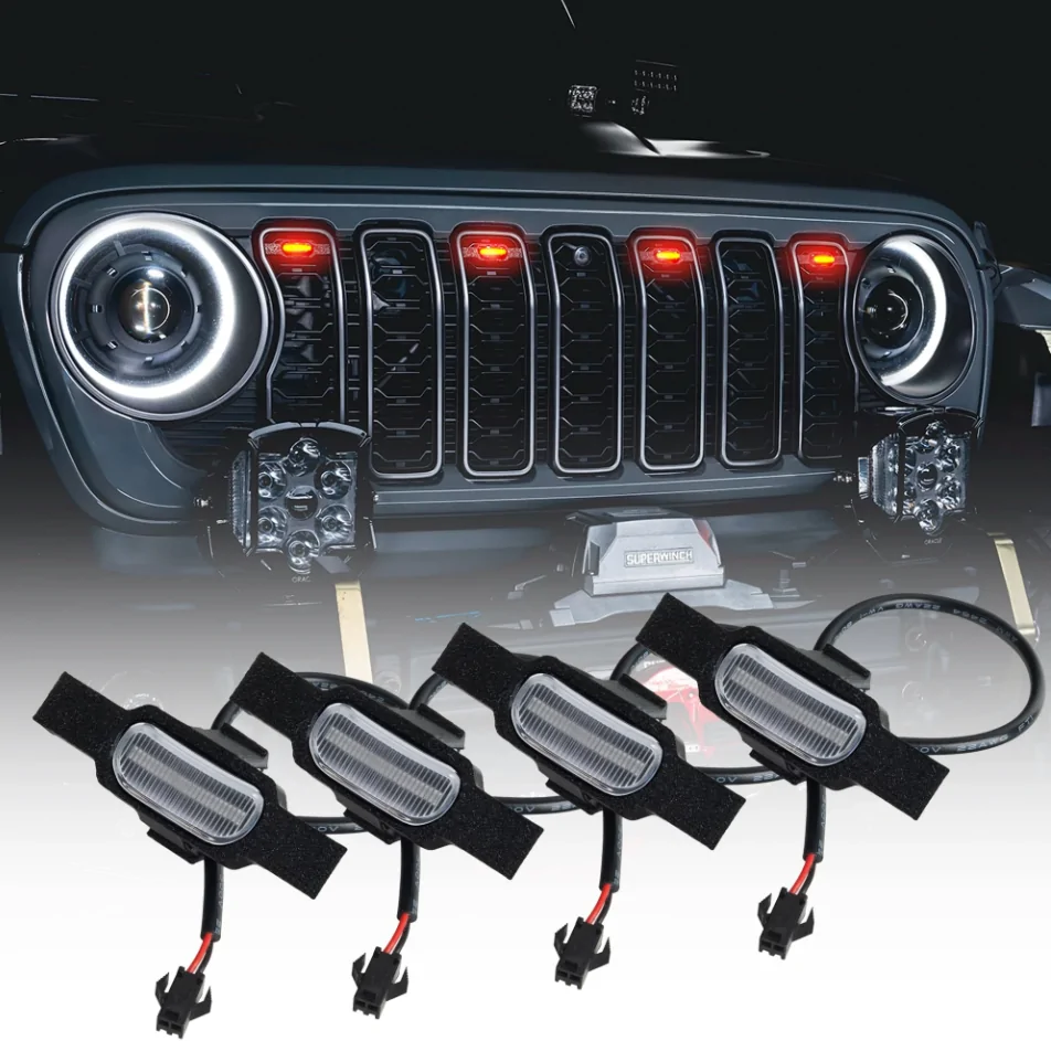 Jeep Wrangler JL NEW: 2024+ JL / JT Pre-Runner Style LED Grille Light Kit (Pre-Order Live) Screenshot 2026-02-25 104739